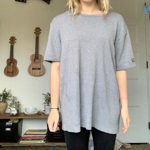 RALPH LAUREN OVERSIZED GRAY TEE